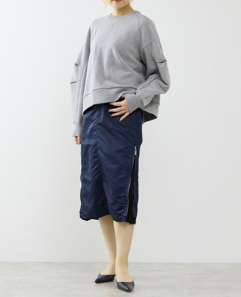≪撥水加工≫ミリタリーデザインサイドプリーツスカート 詳細画像 ネイビー 9