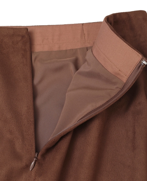 ウエストゴムIラインスカート 詳細画像 ブラウン 11