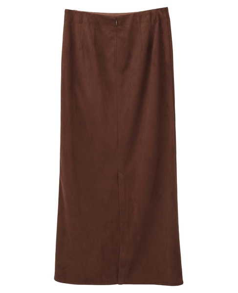 ウエストゴムIラインスカート 詳細画像 ブラウン 9
