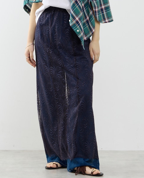 レーススカート 詳細画像 ネイビー 1