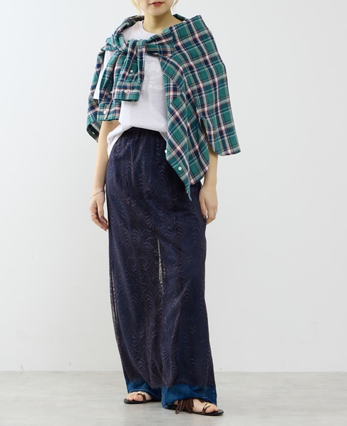 レーススカート 詳細画像 ネイビー 4