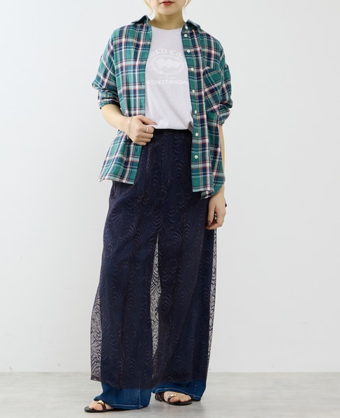 レーススカート 詳細画像 ネイビー 8