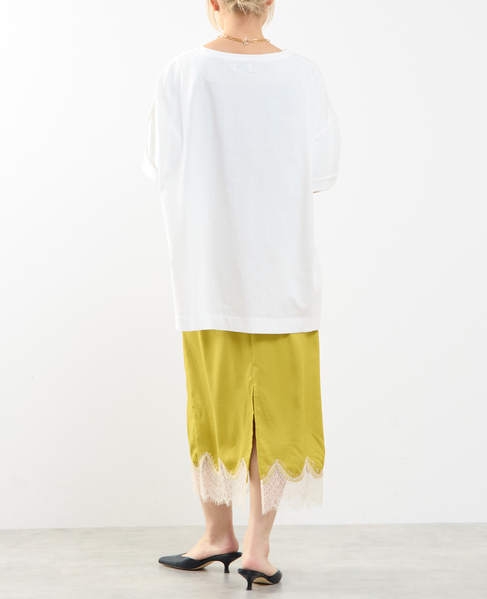 裾レースギャザースカート 詳細画像 イエロー 11