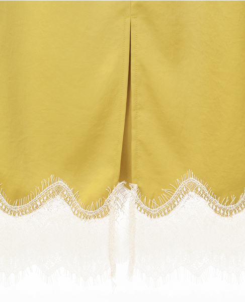 裾レースギャザースカート 詳細画像 イエロー 18