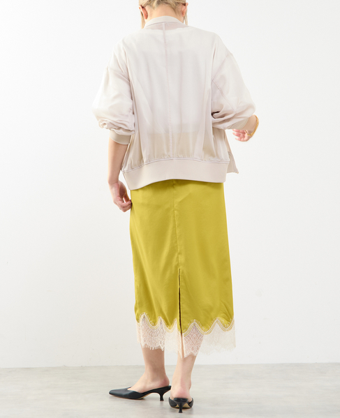 裾レースギャザースカート 詳細画像 イエロー 7