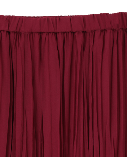 【A_/エース】ウエストゴムワッシャープリーツスカート 詳細画像 ボルドー 3