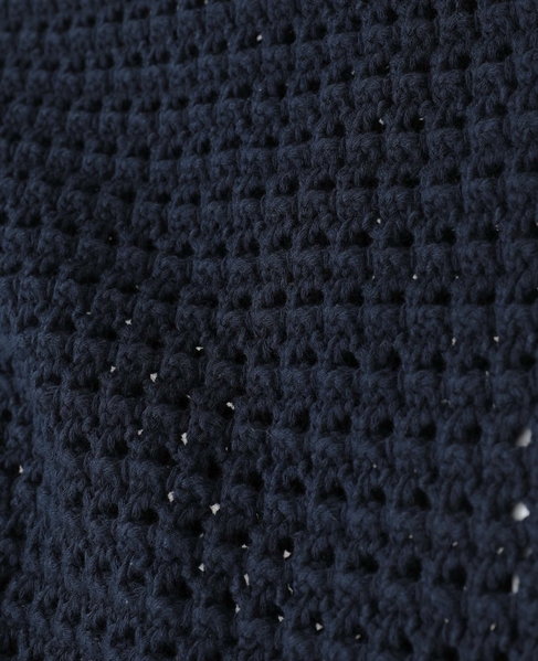 クロシェ風ニットカーディガン 詳細画像 ネイビー 14