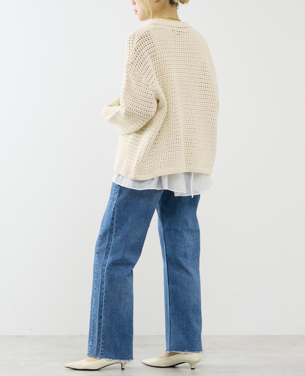 クロシェ風ニットカーディガン｜SOFFITTO（ソフィット）｜商品詳細
