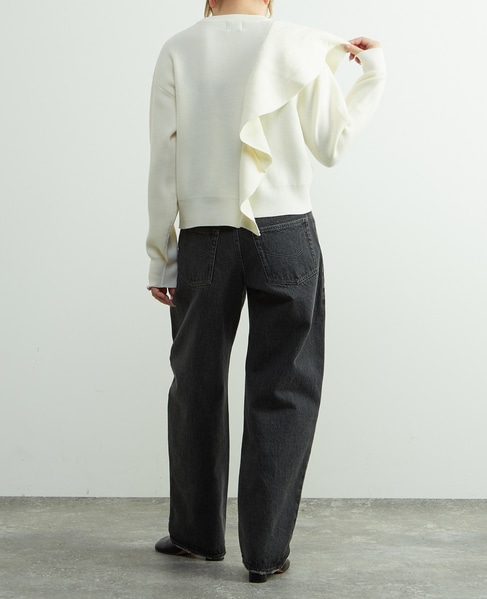 フリル付きニット 詳細画像 オフホワイト 7