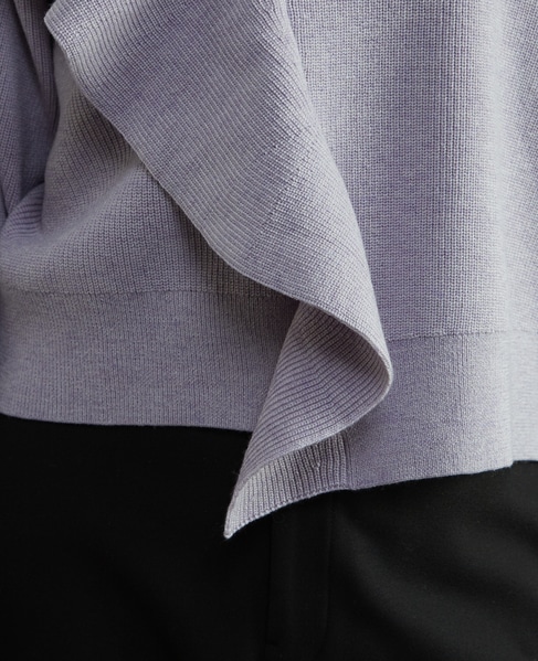 フリル付きニット 詳細画像 ラベンダー 11