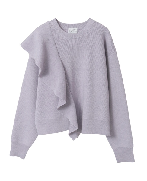 フリル付きニット 詳細画像 ラベンダー 12