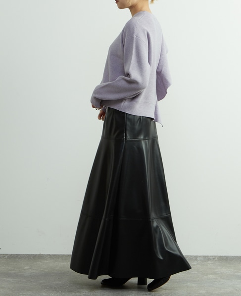 フリル付きニット 詳細画像 ラベンダー 5