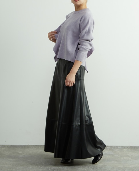 フリル付きニット 詳細画像 ラベンダー 8