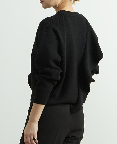 フリル付きニット 詳細画像 ネイビー 3