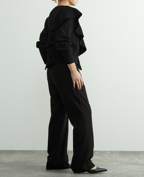 フリル付きニット 詳細画像 ネイビー 7