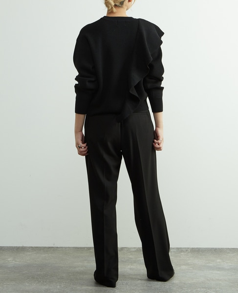 フリル付きニット 詳細画像 ネイビー 9