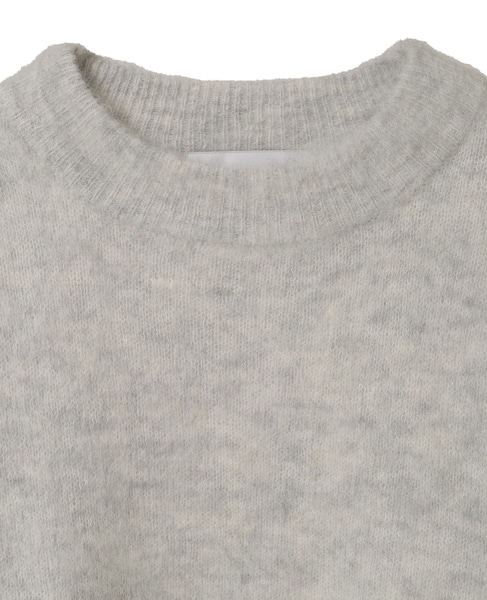 【A_/エース】アルパカ混クルーネックニット 詳細画像 杢グレー 10