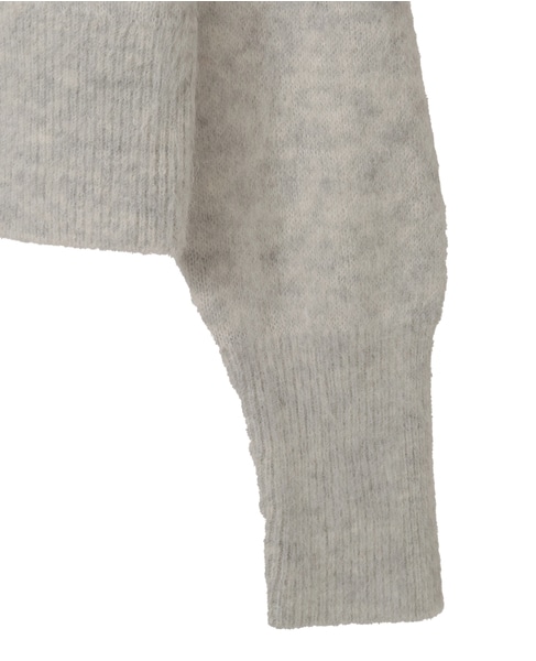 【A_/エース】アルパカ混クルーネックニット 詳細画像 杢グレー 11