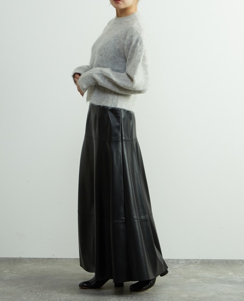 【A_/エース】アルパカ混クルーネックニット 詳細画像 杢グレー 5