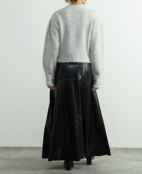 【A_/エース】アルパカ混クルーネックニット 詳細画像 杢グレー 6