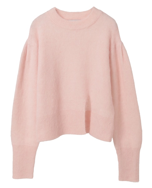 【A_/エース】アルパカ混クルーネックニット 詳細画像 ピンク 13