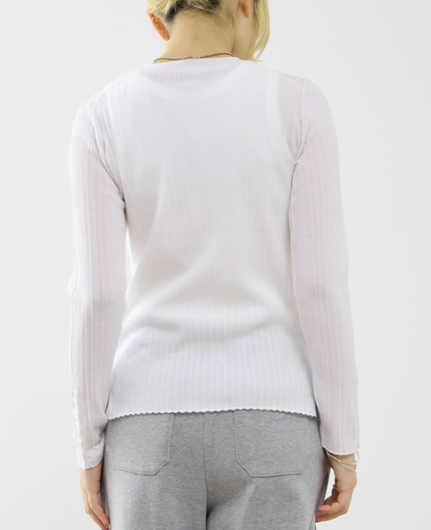 サイドスリットリプニット 詳細画像 ホワイト 4