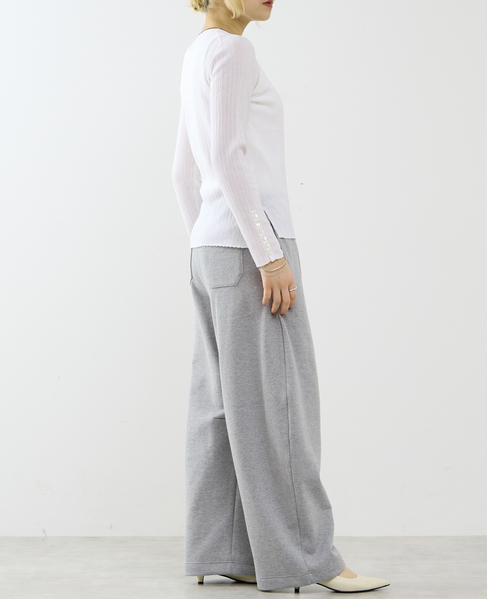 サイドスリットリプニット 詳細画像 ホワイト 7