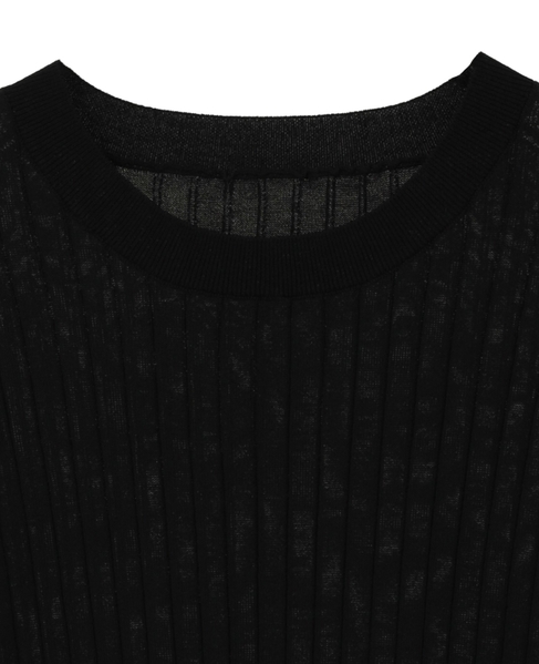 サイドスリットリプニット 詳細画像 ブラック 12