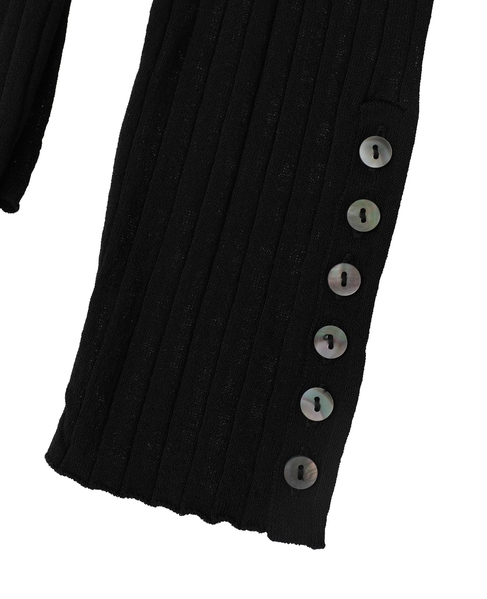 サイドスリットリプニット 詳細画像 ブラック 15