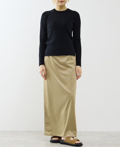 サイドスリットリプニット 詳細画像 ブラック 4