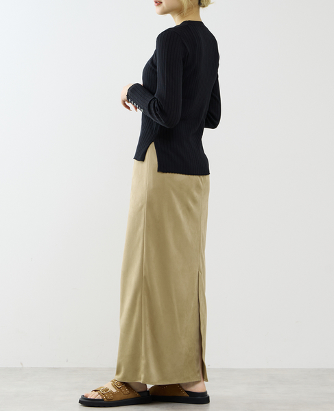 サイドスリットリプニット 詳細画像 ブラック 5