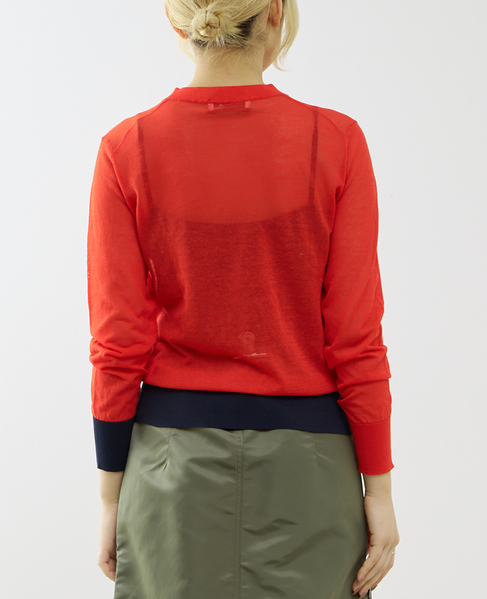 【A_/エース】ハイゲージニットプルオーバープルオーバー 詳細画像 レッド 4