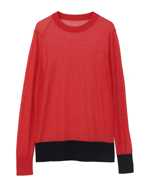 【A_/エース】ハイゲージニットプルオーバープルオーバー 詳細画像 レッド 9