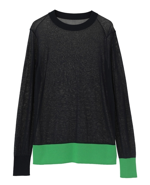 【A_/エース】ハイゲージニットプルオーバープルオーバー 詳細画像 ダークネイビー 8