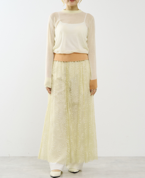 【A_/エース】ハイゲージニットプルオーバープルオーバー 詳細画像 オフホワイト 6