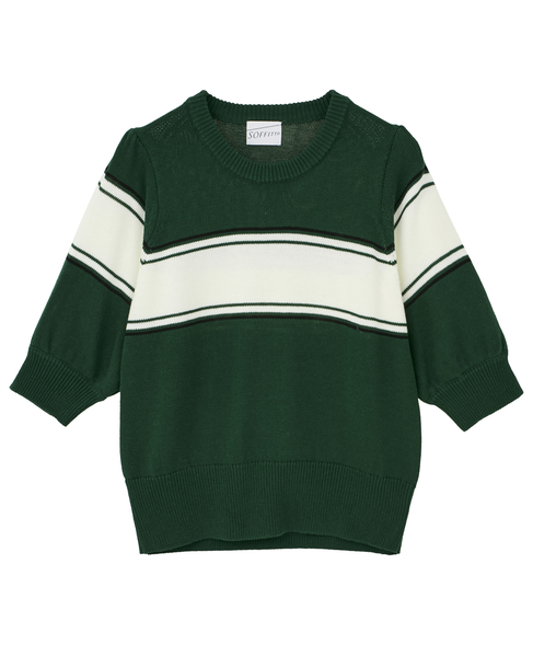 パフスリーブニット 詳細画像 グリーン 8