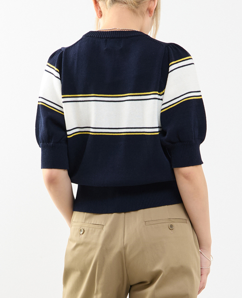 パフスリーブニット 詳細画像 ネイビー 2