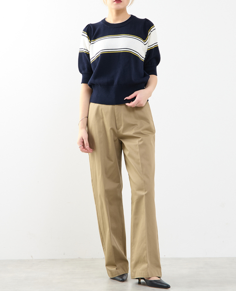 パフスリーブニット 詳細画像 ネイビー 4