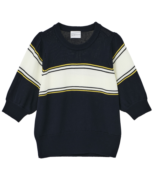 パフスリーブニット 詳細画像 ネイビー 8