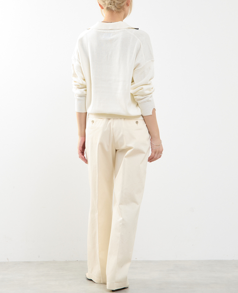 かぎ針刺繍スキッパーニット 詳細画像 オフホワイト 5