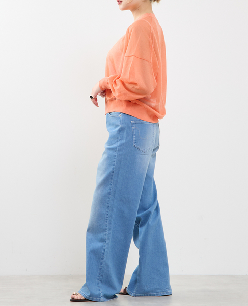 テンセルリネンVネックシアーニット 詳細画像 コーラル 6