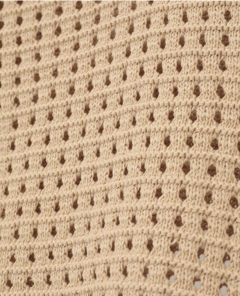 【A_/エース】スキッパープルオーバーニット 詳細画像 ベージュ 6