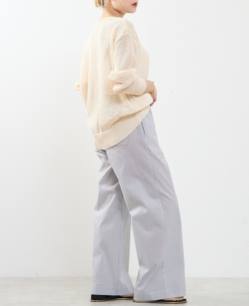 ストローヤーン シアーニットプルオーバー 詳細画像 オフホワイト 6