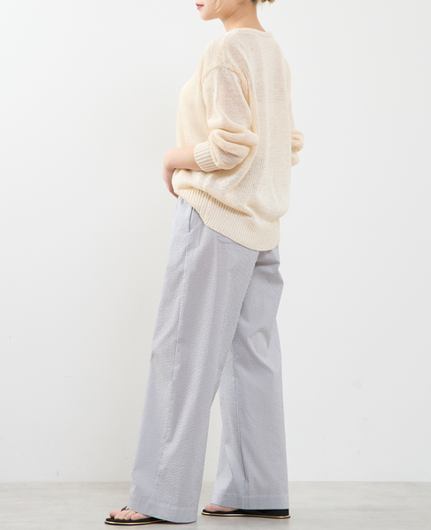 ストローヤーン シアーニットプルオーバー 詳細画像 オフホワイト 7