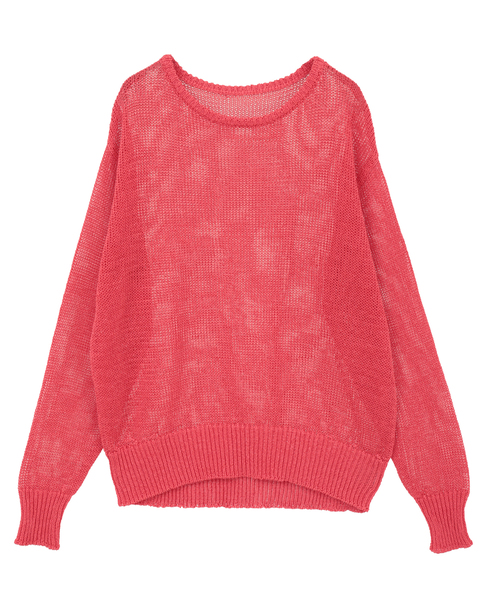 ストローヤーン シアーニットプルオーバー 詳細画像 ローズ 10