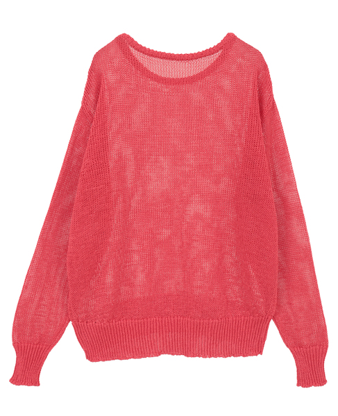 ストローヤーン シアーニットプルオーバー 詳細画像 ローズ 11