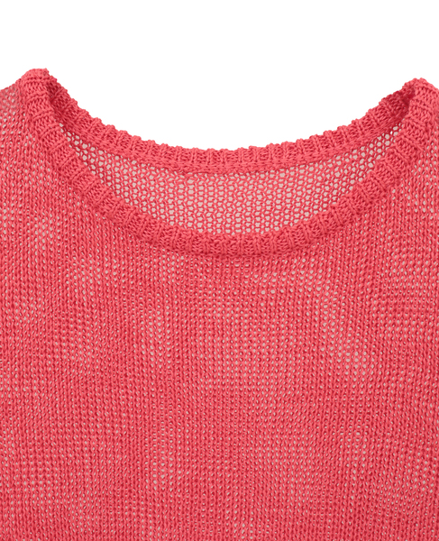 ストローヤーン シアーニットプルオーバー 詳細画像 ローズ 12