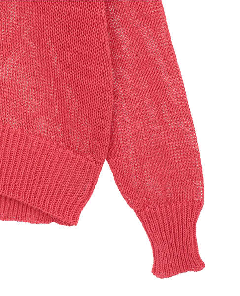 ストローヤーン シアーニットプルオーバー 詳細画像 ローズ 13