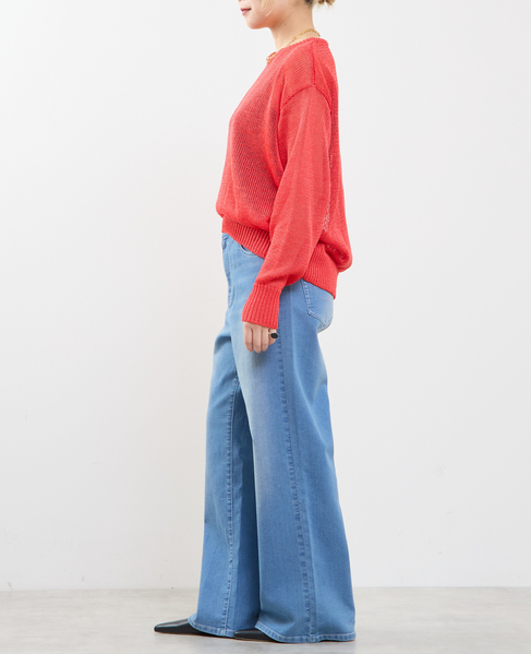 ストローヤーン シアーニットプルオーバー 詳細画像 ローズ 6