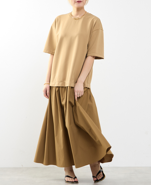 ドッキングワンピース 詳細画像 ダークベージュ 1